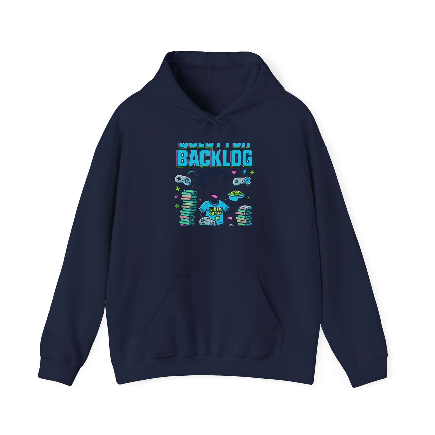 Backlog Hoodie - Gamer Programmer Funny Graphic front view 5