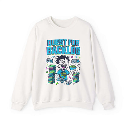 Backlog Crewneck Sweatshirt - Gamer Graphic Pullover front view 1
