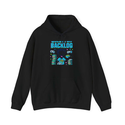 Backlog Hoodie - Gamer Programmer Funny Graphic front view 2