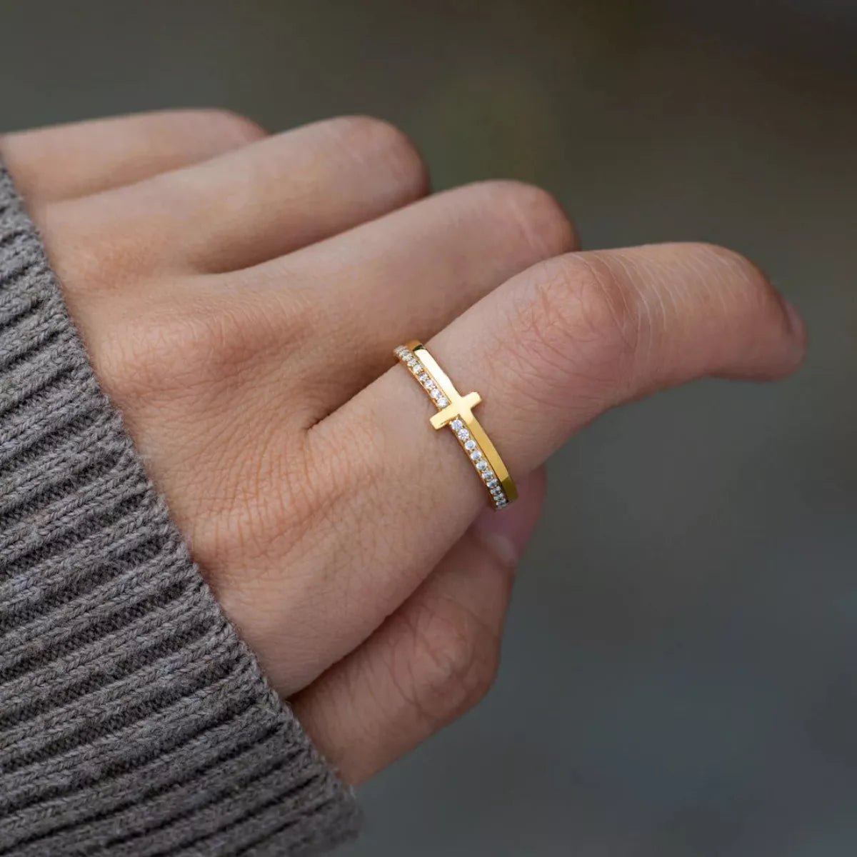 925 Sterling Silver Cross Ring Jewelry – Ring) - JOJO Fashion
