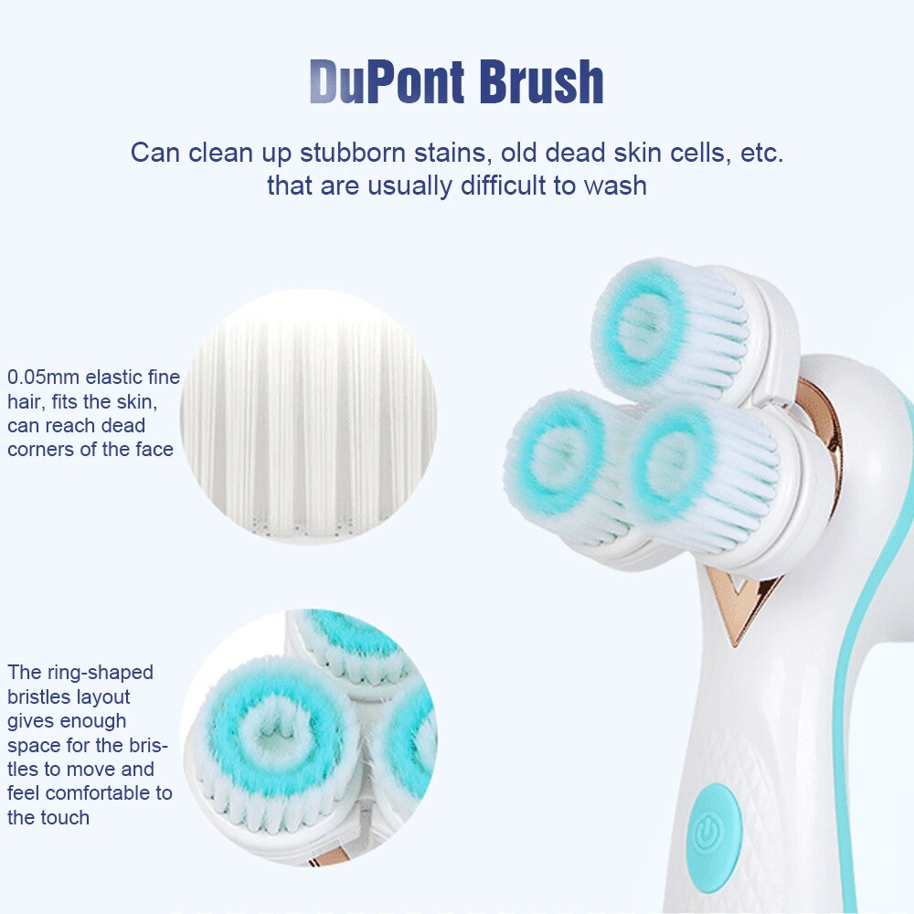  Sonic facial cleansing brush for acne care oil control and pore cleansing