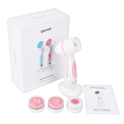  Sonic facial cleansing brush for at home spa facial cleansing and blackhead removal