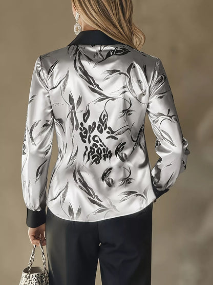 Fashionable Leopard Print Shirt – Trendy and eye-catching women’s top for casual and smart outfits.