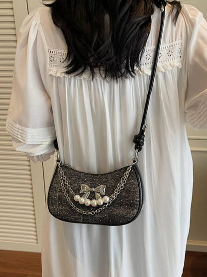 Bow Decor Chain Crossbody Bag Bow Decor Chain Crossbody Bag - JOJO Fashion