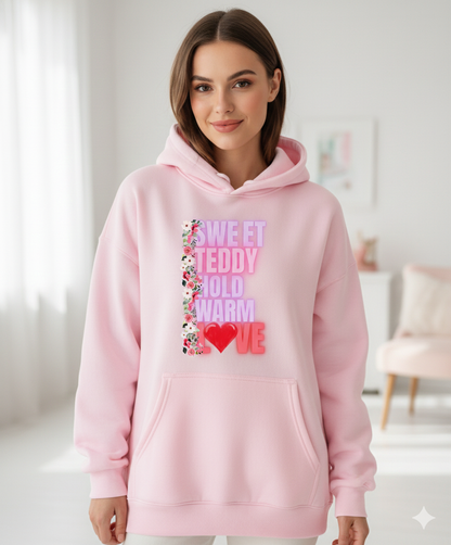 Cute teddy hoodie gift idea for girls who love kawaii and cozy fashion trends.