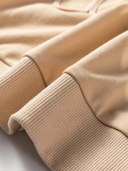 Embroidered Flower Sweatshirt – Cozy Drop Shoulder Trendy Sweater Casual Embroidered Sweatshirt / Floral Pullover