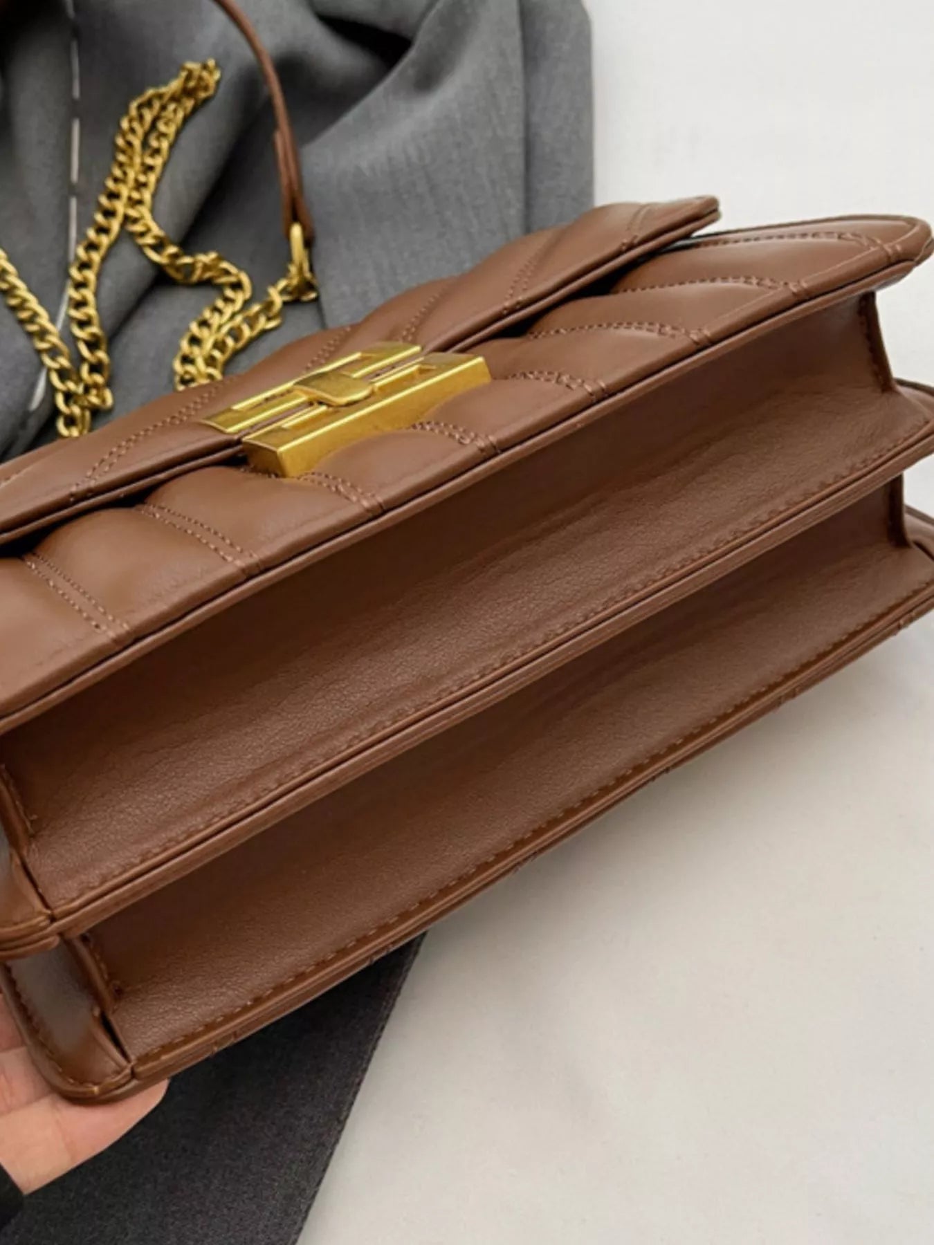 Quilted Flap Chain Shoulder Bag Quilted Flap Chain Shoulder Bag - JOJO Fashion