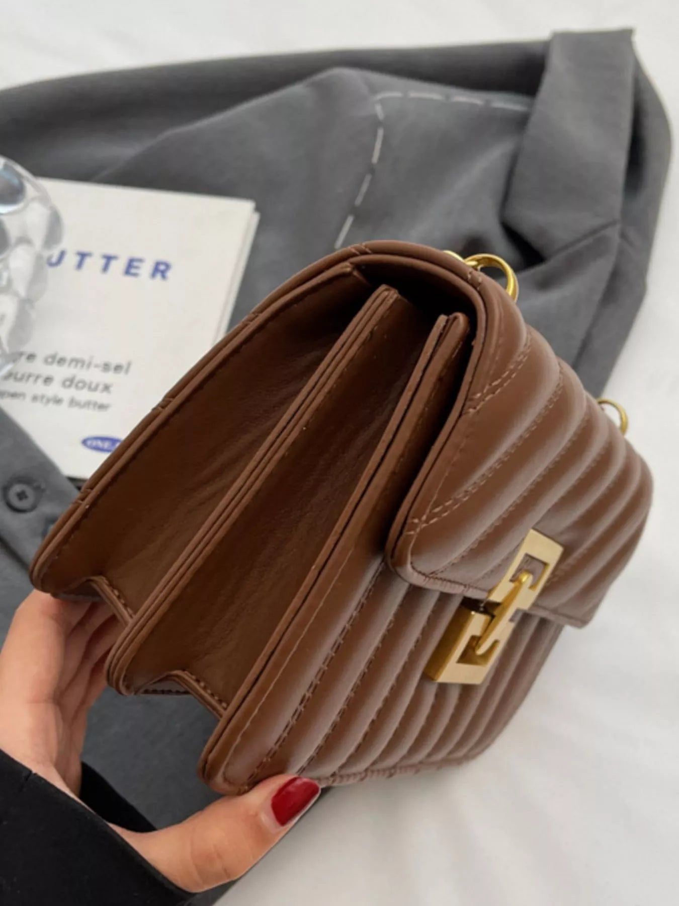 Quilted Flap Chain Shoulder Bag Quilted Flap Chain Shoulder Bag - JOJO Fashion