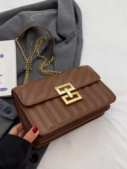 Quilted Flap Chain Shoulder Bag Quilted Flap Chain Shoulder Bag - JOJO Fashion