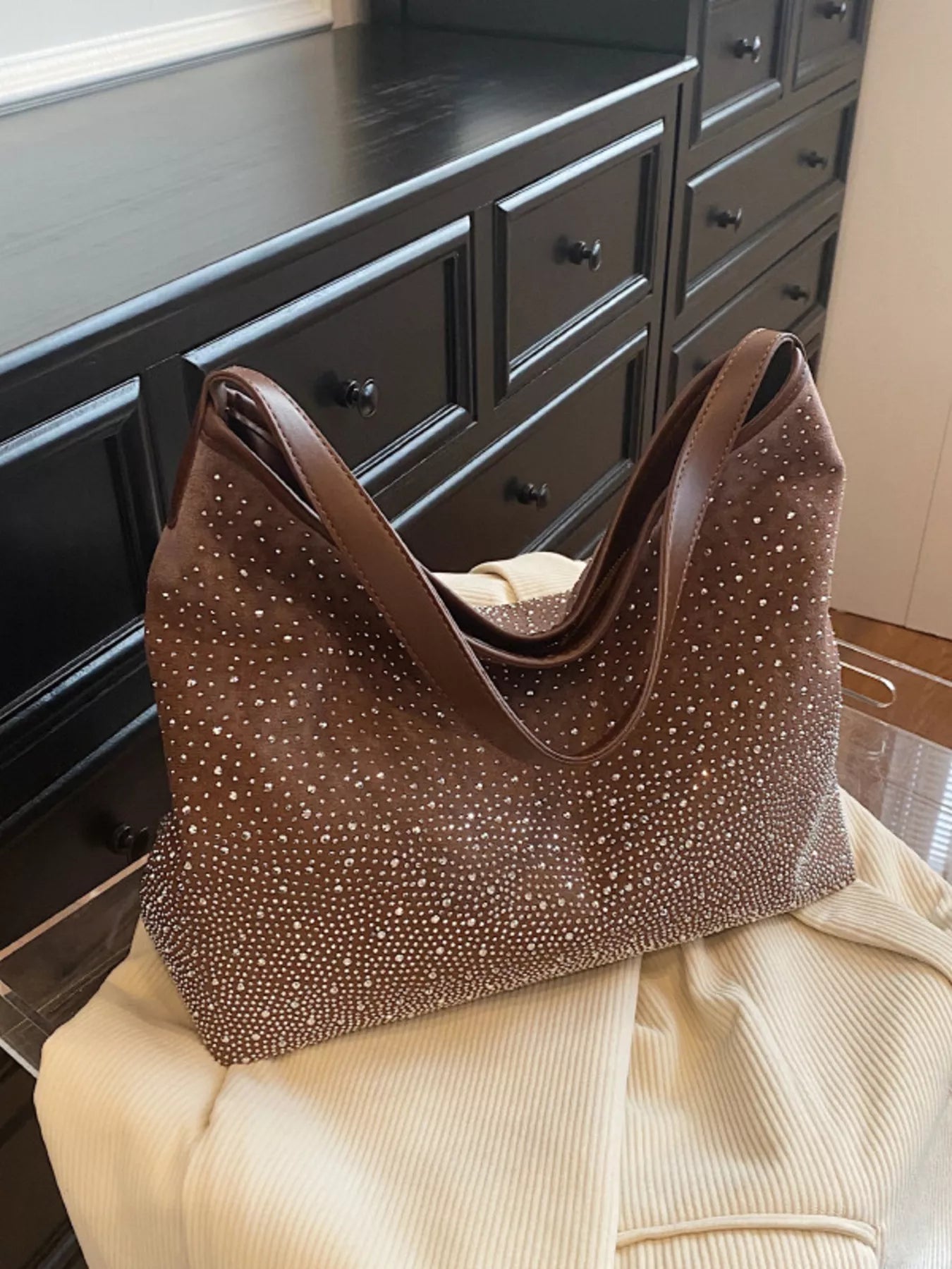 Rhinestone Tote Bag Rhinestone Tote Bag - JOJO Fashion