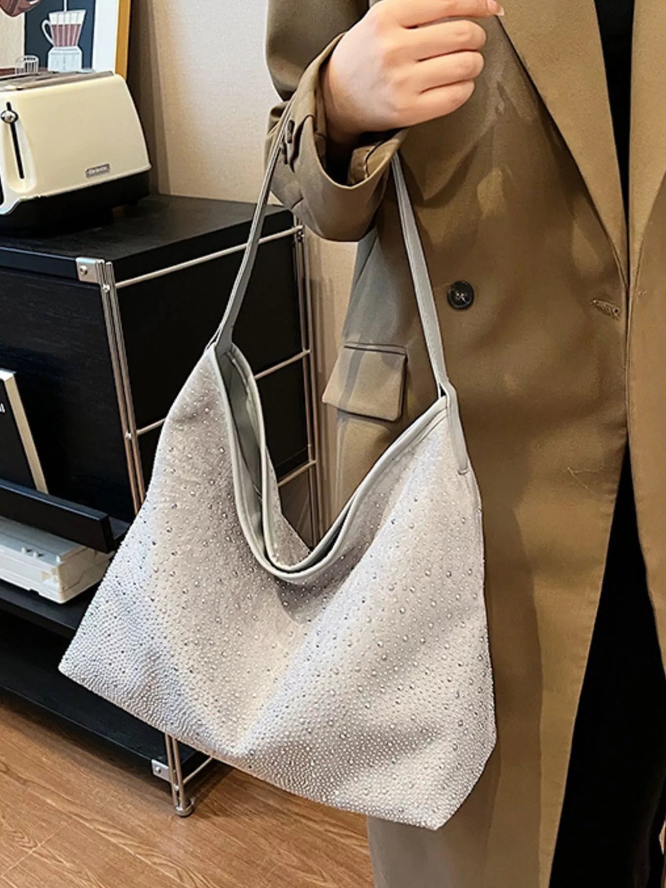 Rhinestone Tote Bag Rhinestone Tote Bag - JOJO Fashion