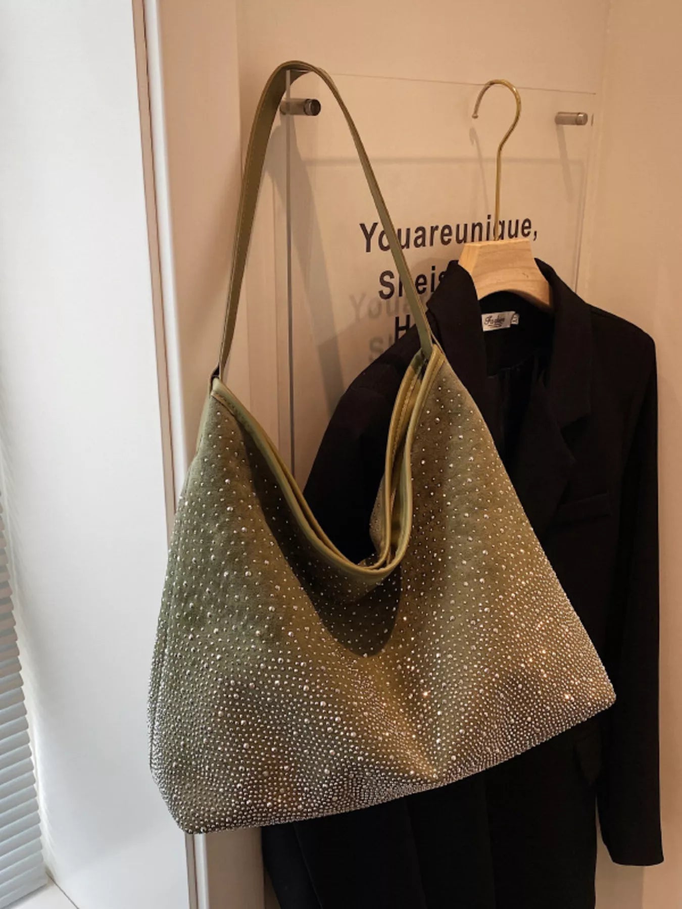 Rhinestone Tote Bag Rhinestone Tote Bag - JOJO Fashion