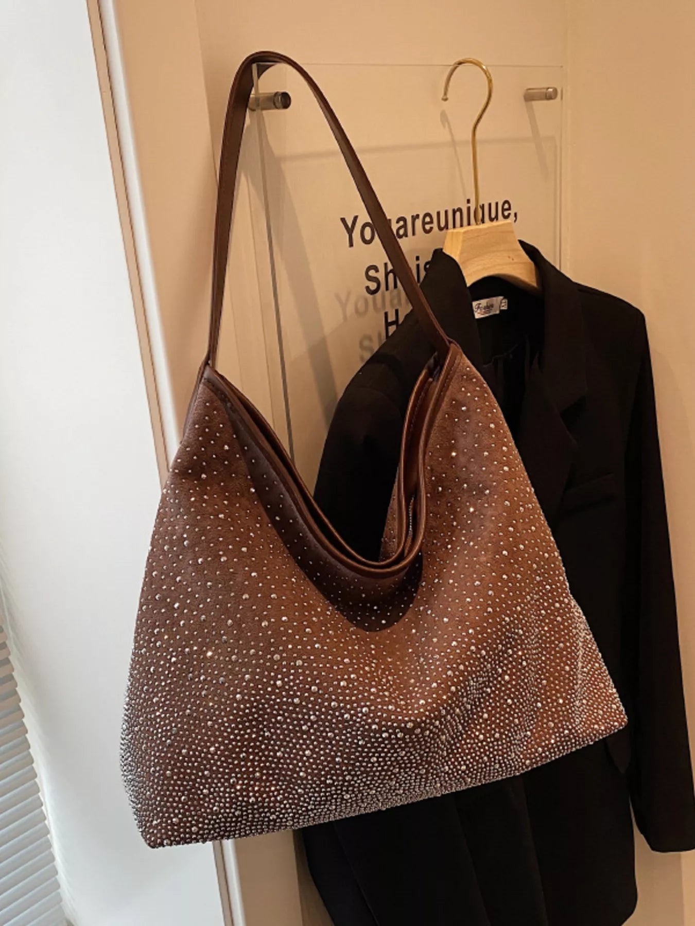 Rhinestone Tote Bag Rhinestone Tote Bag - JOJO Fashion
